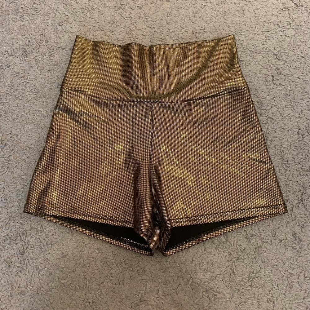 American apparel lamé shorts
